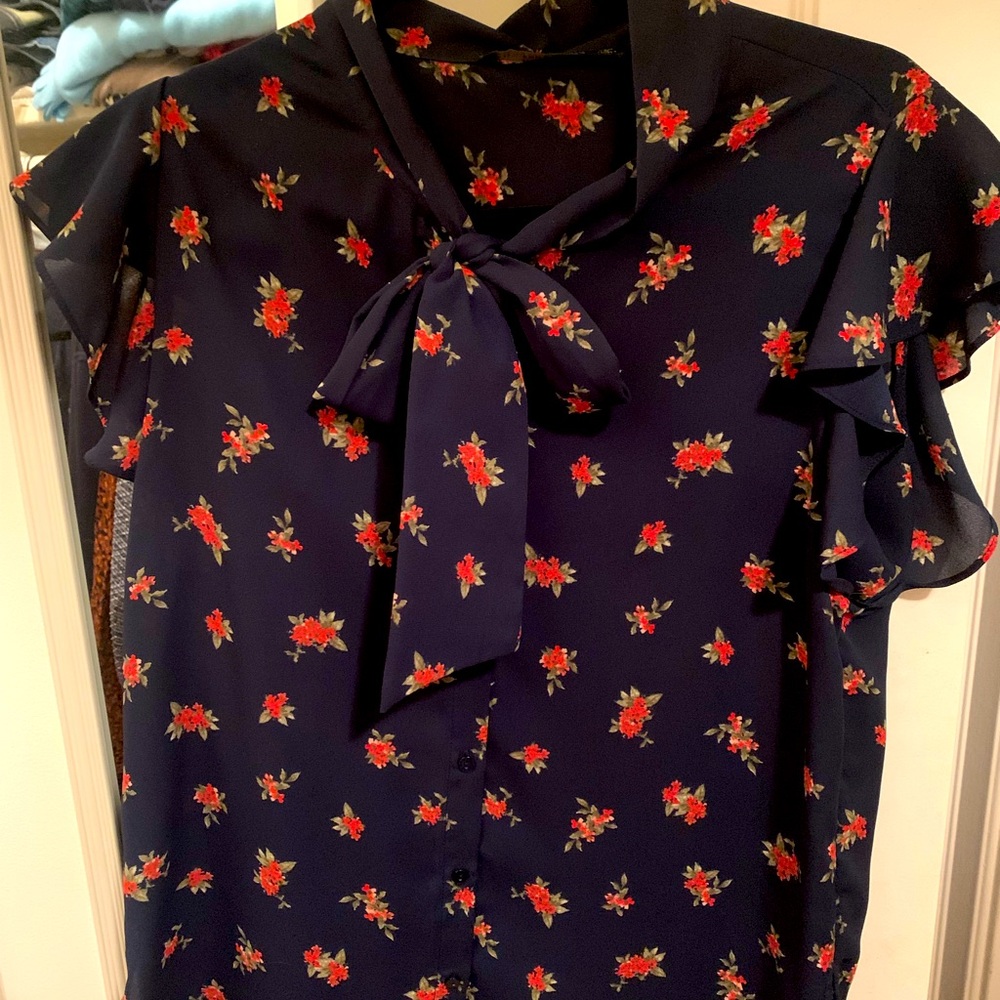 Zara Basics floral top